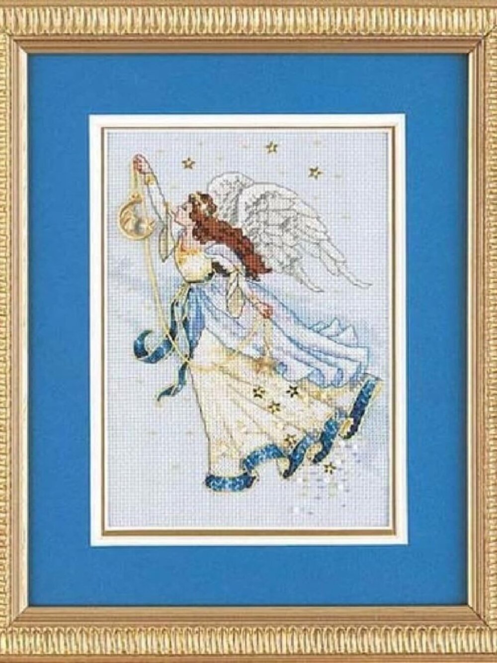 Needlecrafts 6711 Counted Cross Stitch, Twilight Angel , Gold, By the yard